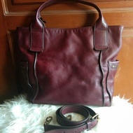 Fossil Emerson Satchel Maroon Second / Preloved