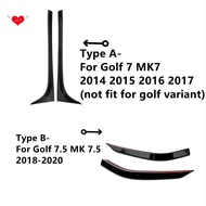 Accessories Spoilers For Golf 7 Mk7 2014 2015 2016 2017/Golf 7.5 MK 7.5 2018-2020 Abs Black Painted 