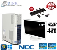 (NEC i3 i5 1-4th Generation Full Set PC Refurbished ) NEC i5 or i3 1-4th Generation KOMPUTER NEC FU