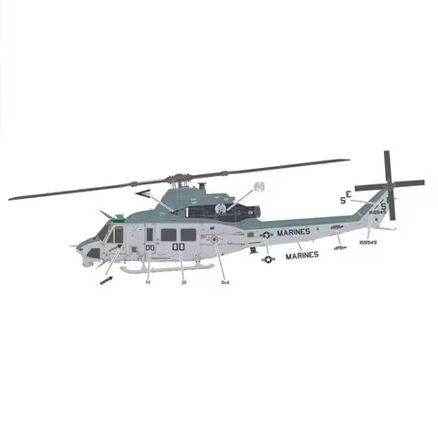 Academy 12138 1/35 Venom UH-1Y US Gunship Plastic Assemble Aircraft Model Kit