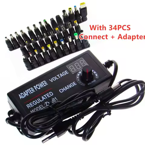 AC DC 12V Power Supply Adapter 3V 9V 12V 24V 36V 2A 3A 5A 10A Transformers 220V To 12V Adjustable Le