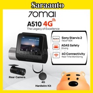70mai A510 Dash Cam Dual Vision Car Recorder with GPS ADAS