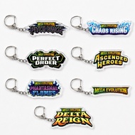 PTCG Binder Keychain | Pokémon Binder Tag | TCG Accessories Gift | TCG Set Logo Charm | Organiser La