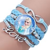 17 Styles Make Up Jewelry Frozen 2 Anna Princess Cartoon celet Action Figure Toys Lovely Wristand Gi