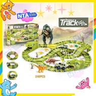 Dinosaur car track assembly toy, dinosaur track for children