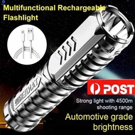 Portable Led Flashlight Camping Flashlight Work Light Rechargeable Torch Torch Light Pen Clip Light 