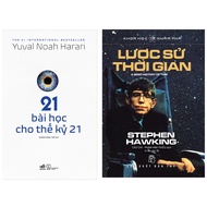 Book Combo 2 Books: 21 Lessons for the 21st Century + A Brief History of Time