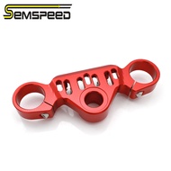 SEMSPEED รถจักรยานยนต์ CNC ด้านหน้าสามยึดส้อมบนพวงมาลัยทิศทางสำหรับ CFMOTO 450SR 2022-2023