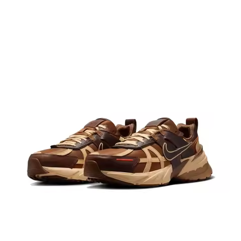 Nike V2K Run Soft, Comfortable, Breathable Low-Top Running Shoes Unisex Brown HQ3445-222