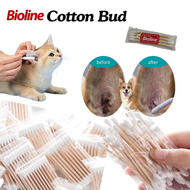 Bioline 4PCS / Pack Cotton Buds for Pets Dog Cat Swab Cotton Buds Double-headed Bamboo Cotton Buds C