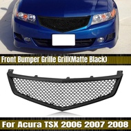 Car Front Grille Racing Grill Upper Replacement Hood Mesh Auto Kit For Honda Acura TSX 2006 2007 20