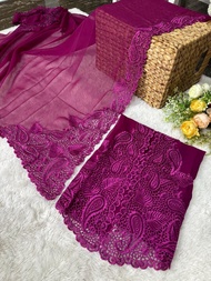 Sixmo Kain Lembaran Kebaya Sifon Bordir Halus Kebaya Bali Murah