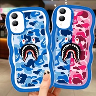 A-64 bape shark TPU Casing for VIVO Y21d V19 V17 Pro Y17S Transparent Case