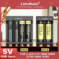 Liitokala Lii-L4 Lii-L2 Battery Charger 3.7V 18650 26650 21700 20100 18500 18490 18350  Lithium Battery