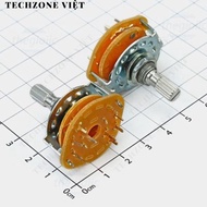 [2 Pieces]- RS25 2P4T Rotary Switch, 2-Pole 4-Position Choice TechZone Viet