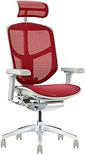 ergohuman2 EJ2-HAM-GF-RD Office Chair Frame: Gray, Mesh: Red, With Headrest, Enjoy High Type,