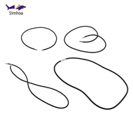 [Simhoa] 's 3mm Wide Copper Rubber Cord Necklace Chain with Clasp 5cm/50cm/55cm