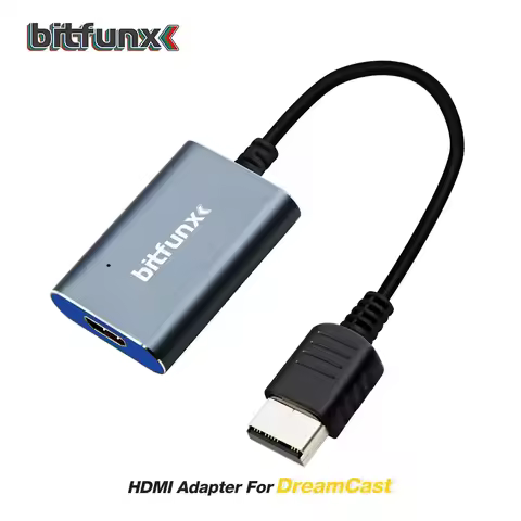 BitFunx HDMI-Compatible Video Game Adapter For SEGA Dreamcast Game Console Support Display Modes NTS