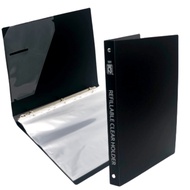 K2 (501) A4 Refillable Clear Holder 3Ring with 10 pocket / Clear Book File / Folder / File