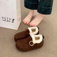 MOSI | รองเท้าผู้หญิงหุ้มส้นสูง พื้นหนา อบอุ่น