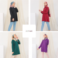 Joyah Premium Jersi Muslimah/XS-XL/Baju Sukan Muslimah/Plain Jersi/ Microfiber Eyelet