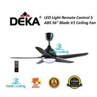 DEKA (V1) LED Light Remote Control 5 ABS 56" Blade Ceiling Fan With 3 Year Motor Warranty