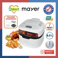 Mayer 8L Mighty Air Fryer [MMAF800] 7 Preset Menus Digital Display *1 Yr Warranty*