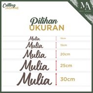 Tulisan Custom Nama Hiasan Dinding Dekorasi Kamar Lamaran Nikahan