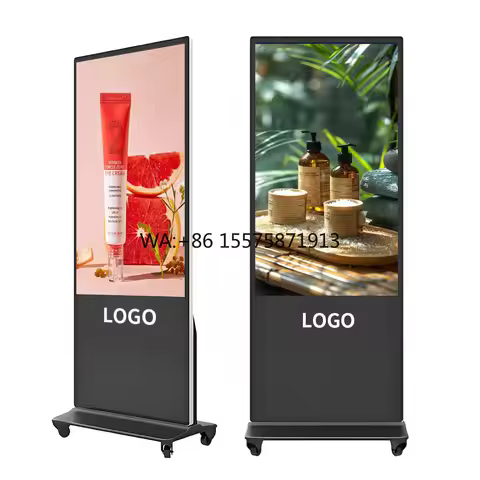 43 Inch Lcd Battery Rechargeable Movable 4k Digital Signage and Displays Outdoor Kiosk Waterproof Ad