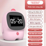 KIUMO | Đồng Hồ Báo Thức Đa Năng Công Nghệ Đen Thông Minh cho Sinh Viên