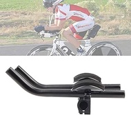 DRCKHROS Aero Bars,Bicycle Bike Armrest Handlebars TT Rest Bar Aluminum Alloy Black for Mountain Road Bicycle Bike Racing Handlebars