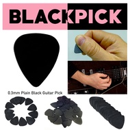 3pcs of 0.3mm Black Guitar Pick Acoustic Ukulele Electric Gitara