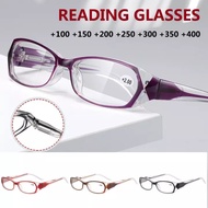 Anti-blue Reading Glasses Women's Fashion Graduated Glasses with Degree+100,+150,+200,+250,+300,+350