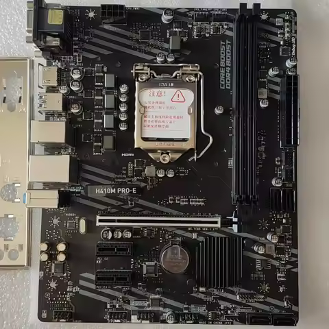 Used H410M PRO-E Motherboard LGA1200 Support 10th Gen CPU DDR4 HDMI VGA DVI for MSI