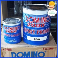 ▚ ➴ ¤ Epoxy Primer Gray High Impact Resistance 1 Gallon SET  Tough 4 Liters SET Domino Unitek USA W