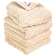 Imabari towel certified face towel Hiorie reverse towel 4-piece set beige 日