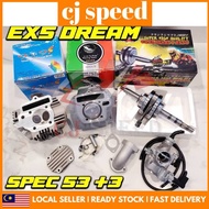 EX5DREAM EX5 DREAM / WAVE100 W100 WAVE Spec 53 Jet 3mm Racing Head Block Crankshaft Carburetor Set
