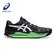ASICS Men GEL-RESOLUTION 8 Tennis Shoes in Black/Green Gecko