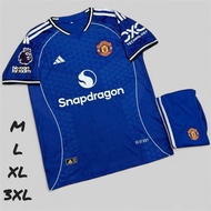 เสื้อแมนยู2025 เสื้อกีฬา แมนยูใหม่ล่าสุด ชุดกีฬา ชุดแข่งขัน 2025 ชุดสโมสรนอกได้(เสื้อ+กางเกง) เสื้อ