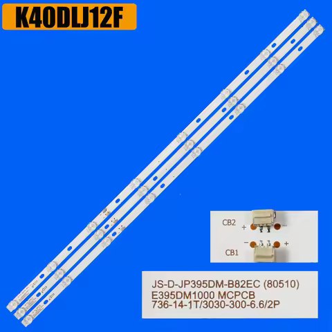 1/5/10 Kit LED backlight strips for K40DLJ12FS D40-M30 40BF400 JS-D-JP395DM-A81EC (80105) JS-D-JP395