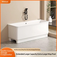 Extra Large Ceramic Mop Sink Commercial Utility Wash Basin Outdoor Yard Bathroom Heavy Duty Cleaning