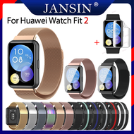 Fit 2 Strap Metal Bracelet For Huawei Watch fit 2 Wristband Watch fit 2 Stainless Steel Strap with f