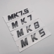 2.6cm Thick Big Letters ABS Car Emblem MK5 MK6 MK7 MK7.5 Tailgate Trunk Lid Nameplate Logo Car Stick