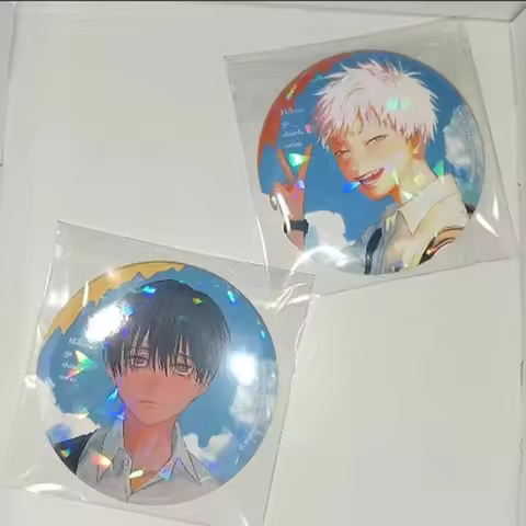 Fashion Minimalist Anime Cosplay Badge Tsujinaka Yoshinori Summer Hikaru Died Theme Tinplate Brooch 