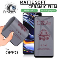 Anti Gores Ceramic Matte SPY Anti Privacy OPPO A3S / A5S / A11 / A12 / A15 / A16 / A17k / A31 / A52 