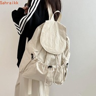 AXIOM Drawstring Backpack, Waterproof Nylon Travel Backpack, Fashion Lightweight Korean Style Large 