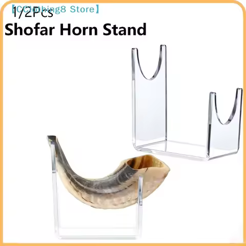 1/2Pcs Transparent Acrylic Stand Shofar Horn Display Stand Swords Bracket U-shaped Rack Holder For H