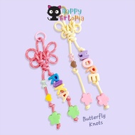 GANTUNGAN TOKODIVAKU - TAC291 BUTTERFLY KNOTS BAG CHARM KEYCHAIN KPOP LUCKY CHARM LUCKY CHARM