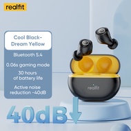 Realfit F4 40dB หูฟังบลูทูธขนาดเล็ก ANC การตัดเสียงระบบไฮไฟหูฟังเอียบัดไร้สายเบสหนักสำหรับ Realme