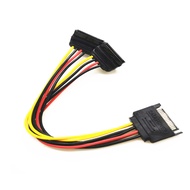 Sata power splitter cable 1 to 2 ends 90 degrees perpendicular